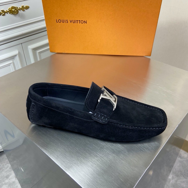 1A3QS5 LV Major 便鞋 LV絨面小牛皮男鞋 豆豆鞋 黑色