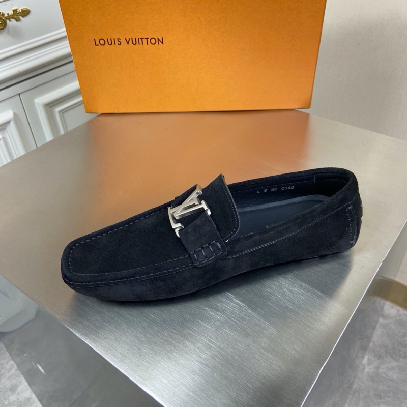 1A3QS5 LV Major 便鞋 LV絨面小牛皮男鞋 豆豆鞋 黑色