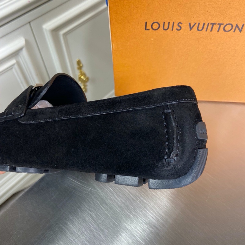 1A3QS5 LV Major 便鞋 LV絨面小牛皮男鞋 豆豆鞋 黑色