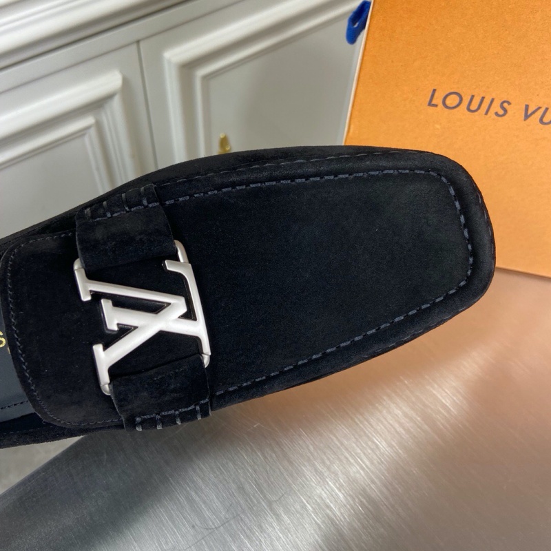 1A3QS5 LV Major 便鞋 LV絨面小牛皮男鞋 豆豆鞋 黑色