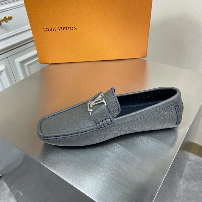 1A3QS5 LV Major 便鞋 LV絨面小牛皮男鞋 豆豆鞋 灰色