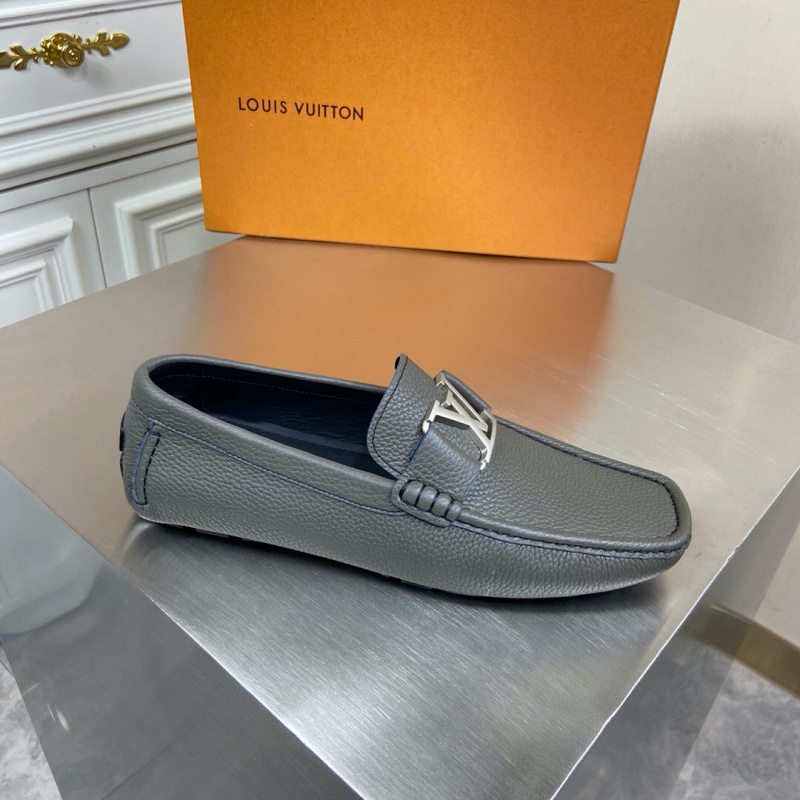 1A3QS5 LV Major 便鞋 LV絨面小牛皮男鞋 豆豆鞋 灰色