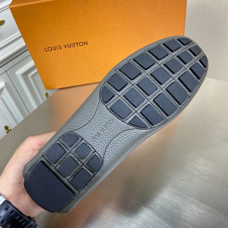 1A3QS5 LV Major 便鞋 LV絨面小牛皮男鞋 豆豆鞋 灰色