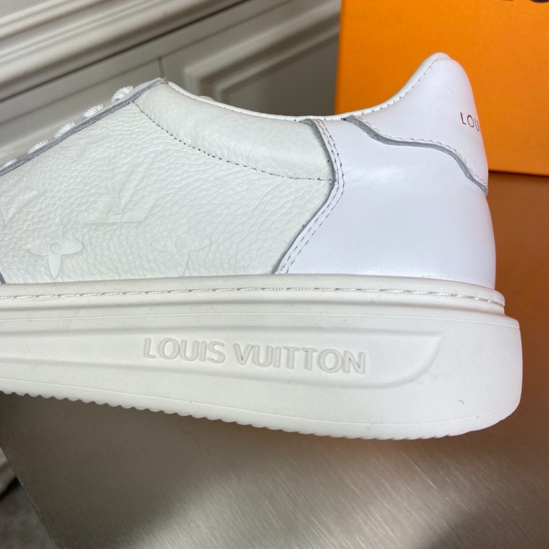 1A5UJ5 LV LUXEMBOURG 運動鞋 Monogram 壓紋粒面小牛皮男鞋 白色