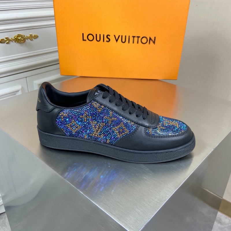 1A5HSC LV LV TRAINER 運動鞋 人造鉆石運動鞋 藍色