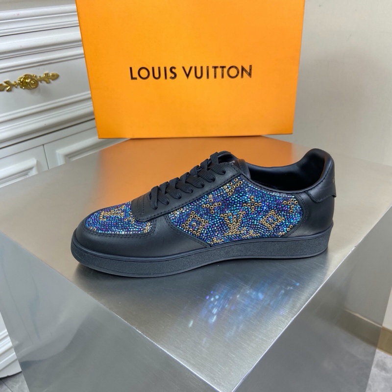 1A5HSC LV LV TRAINER 運動鞋 人造鉆石運動鞋 藍色