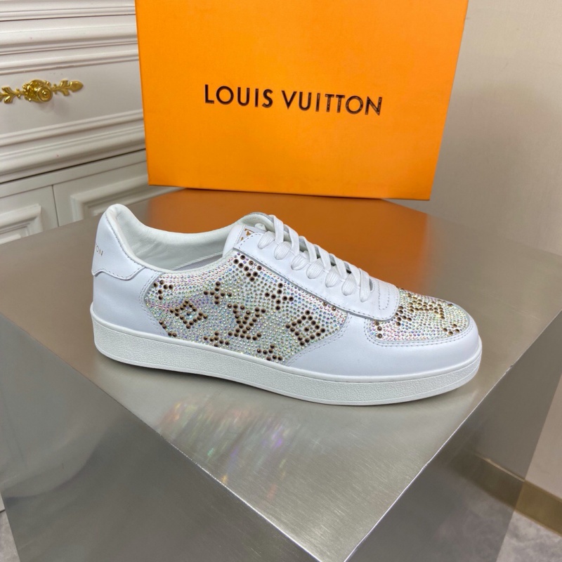 1A5HSC LV LV TRAINER 運動鞋 人造鉆石運動鞋 白色