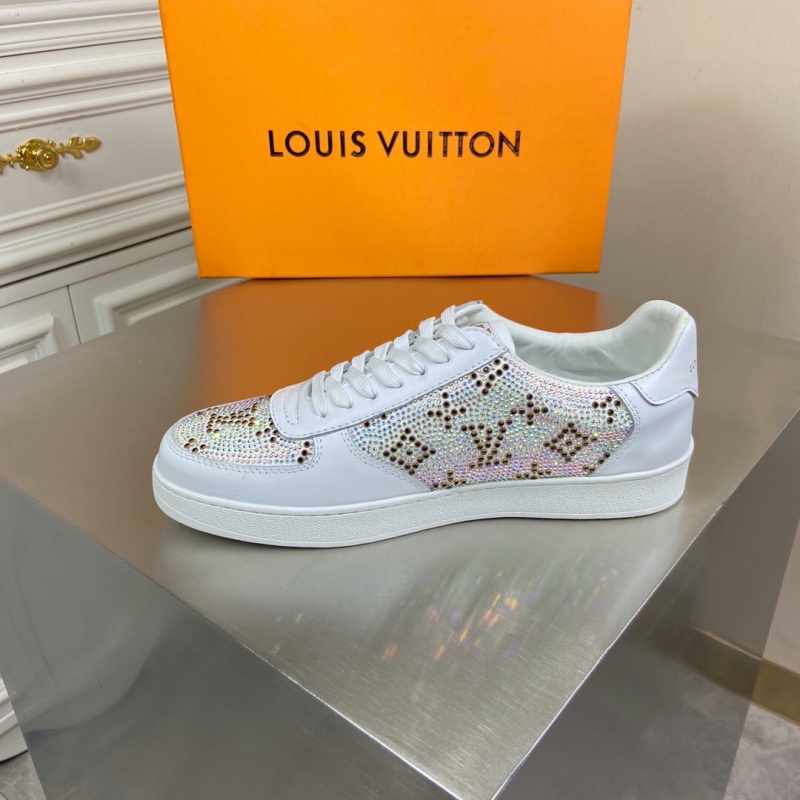1A5HSC LV LV TRAINER 運動鞋 人造鉆石運動鞋 白色