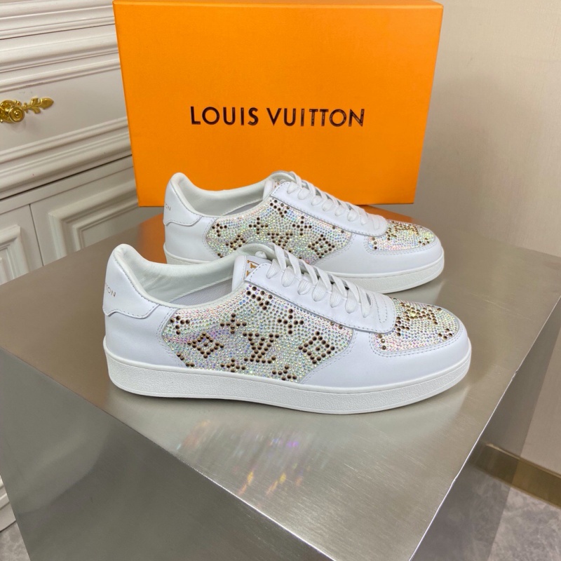 1A5HSC LV LV TRAINER 運動鞋 人造鉆石運動鞋 白色