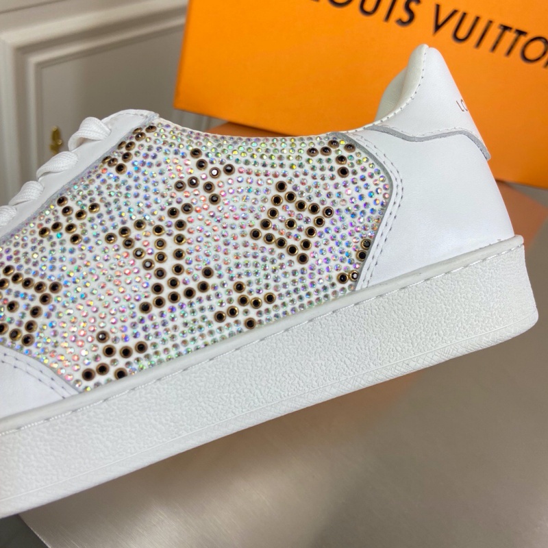 1A5HSC LV LV TRAINER 運動鞋 人造鉆石運動鞋 白色