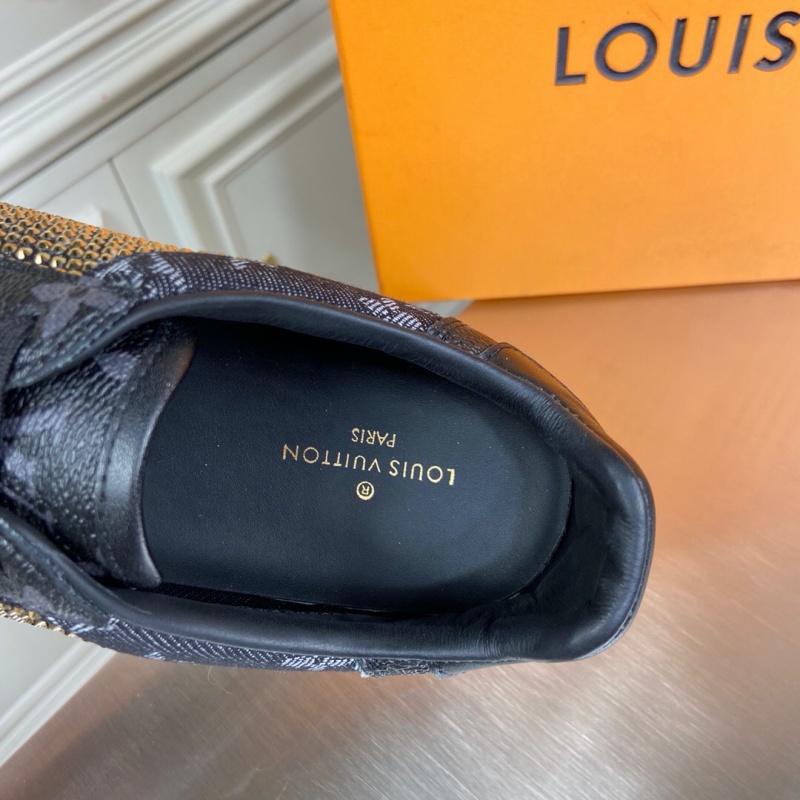 1A5HSC LV LV TRAINER 運動鞋 人造鉆石運動鞋 咖啡色