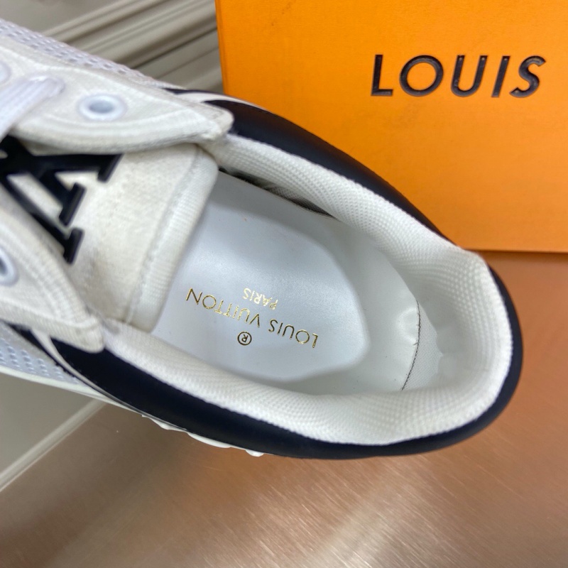 1A5UR4 LV TRAINER 運(yùn)動(dòng)鞋 Damier 針織面料男鞋 白色