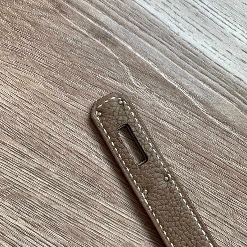 愛馬仕手提包 Hermes Birkin系列 鉑金包 純手工定制版 30cm TOGO皮 大象灰