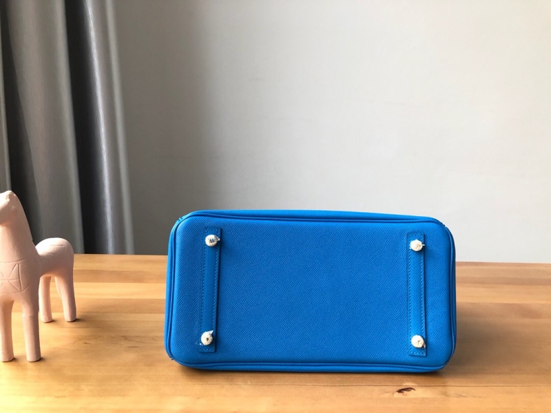 Hermes Birkin系列 愛馬仕鉑金包 純手工定制版 30cm TOGO皮 水妖藍(lán)