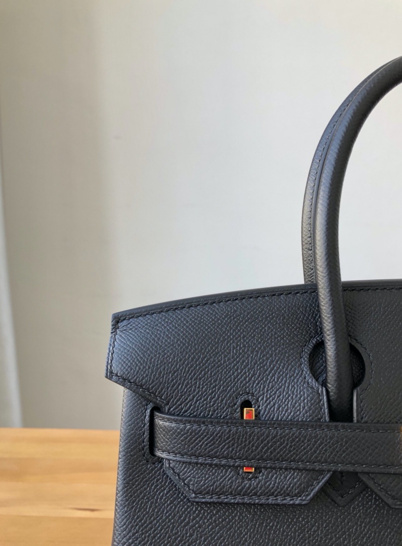 Hermes Birkin系列 愛馬仕鉑金包 純手工定制版 30cm EPSOM皮 黑色