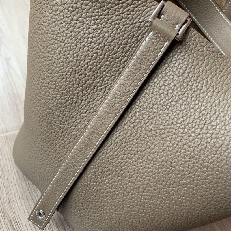 Hermes愛馬仕菜籃子 Hermes picotin18 愛馬仕水桶包 TC皮 大象灰