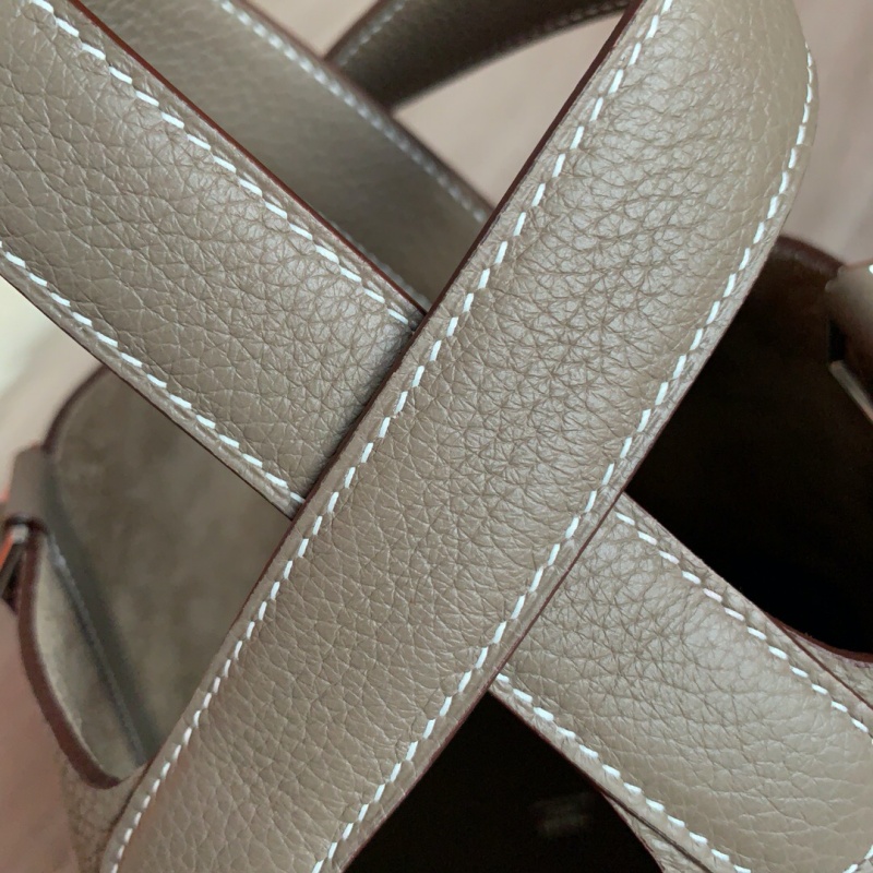 Hermes愛馬仕菜籃子 Hermes picotin18 愛馬仕水桶包 TC皮 大象灰