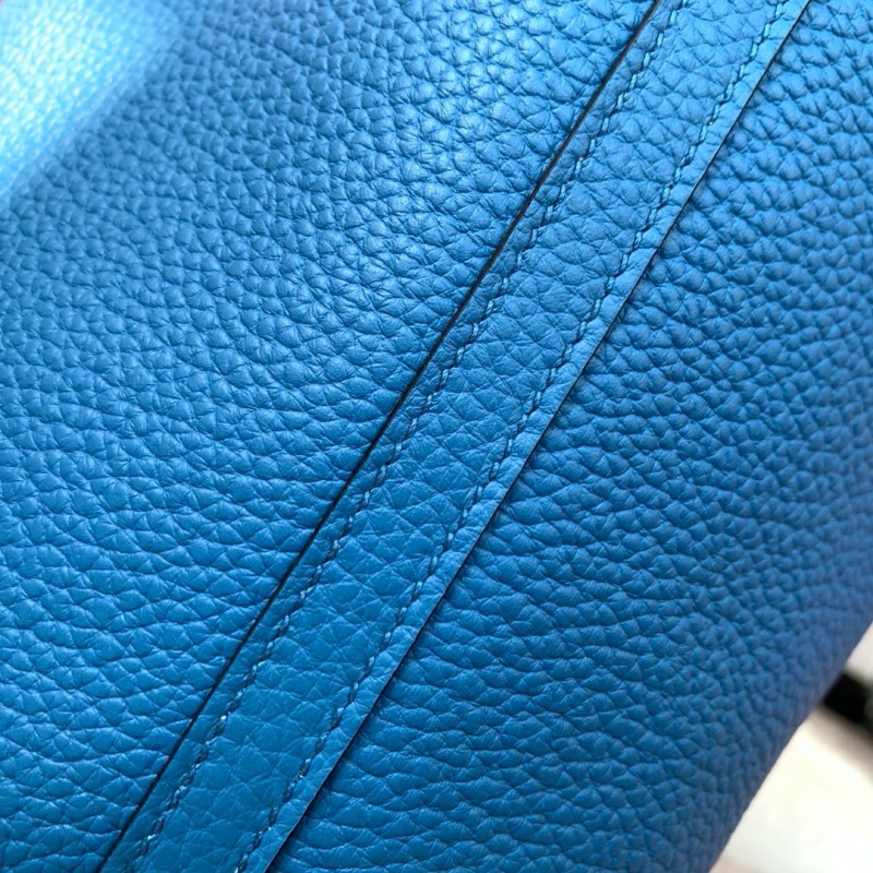 Hermes愛馬仕菜籃子 Hermes picotin18 愛馬仕水桶包 TC皮 藍色