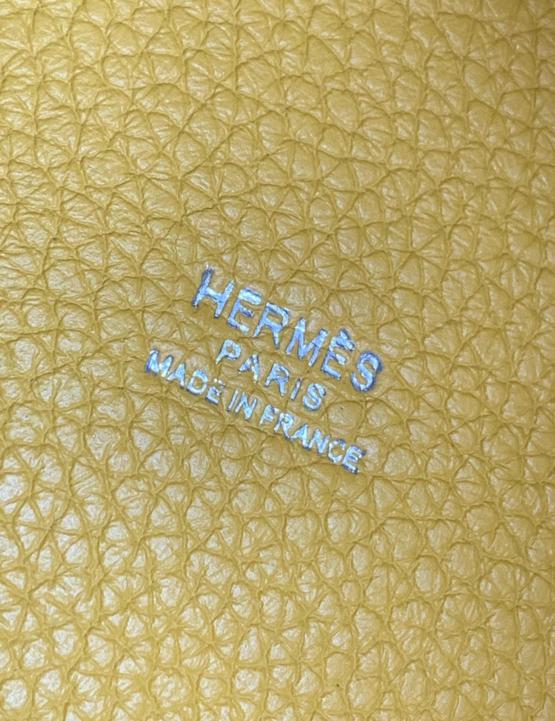 Hermes愛馬仕菜籃子 Hermes picotin18 愛馬仕水桶包 TC皮 琥珀黃