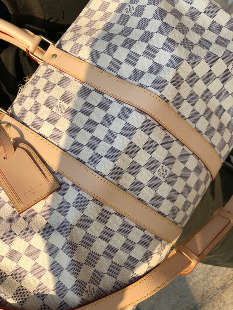 N48223 LV Keepall 45 旅行袋 LV Damier帆布行李旅行包