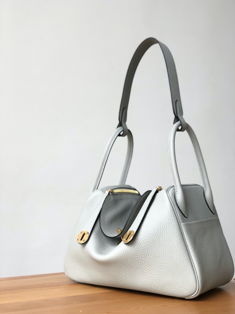 愛馬仕Hermes Lindy系列 純手工定制版 30cm TOGO皮 海鷗灰
