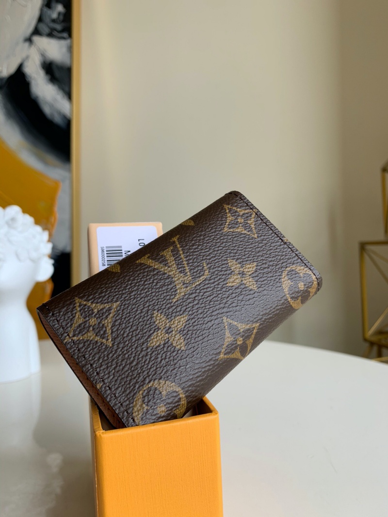 M61285 LV 6匙鑰匙包 Monogram帆布鑰匙扣 LV鑰匙包 粉色