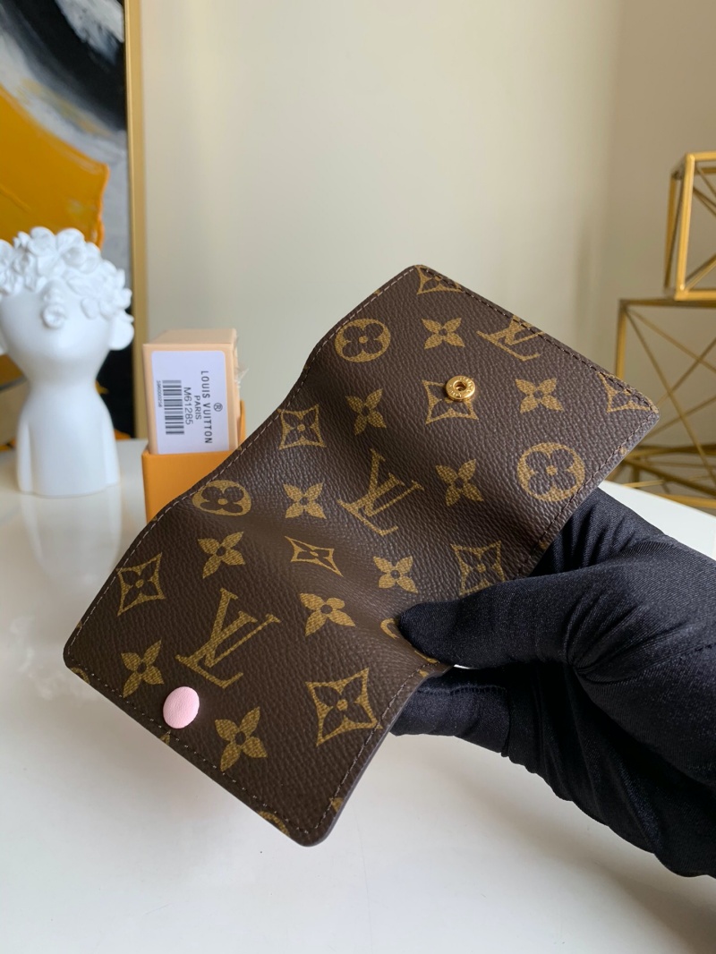 M61285 LV 6匙鑰匙包 Monogram帆布鑰匙扣 LV鑰匙包 粉色