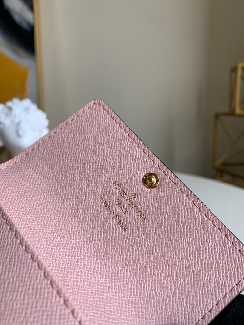 M61285 LV 6匙鑰匙包 Monogram帆布鑰匙扣 LV鑰匙包 粉色