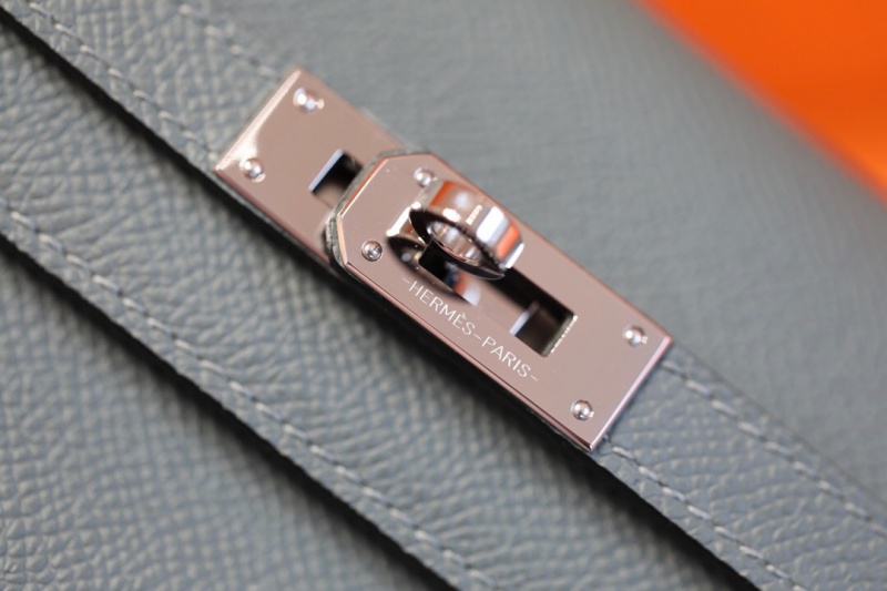 Hermes錢包 愛馬仕Kelly錢包 純手工頂級Epsom皮 杏仁綠