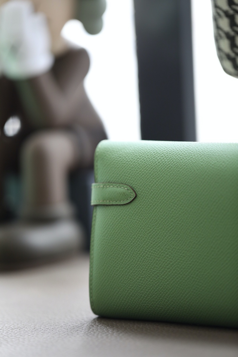 Hermes錢包 愛馬仕Kelly錢包 純手工頂級Epsom皮 黑色