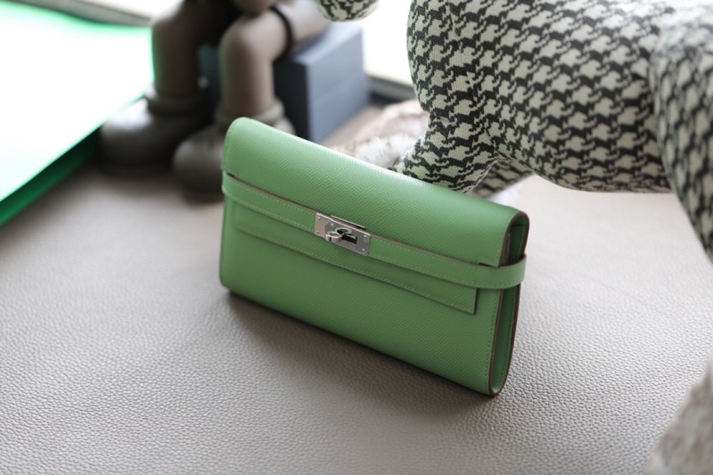 Hermes錢包 愛馬仕Kelly錢包 純手工頂級Epsom皮 黑色