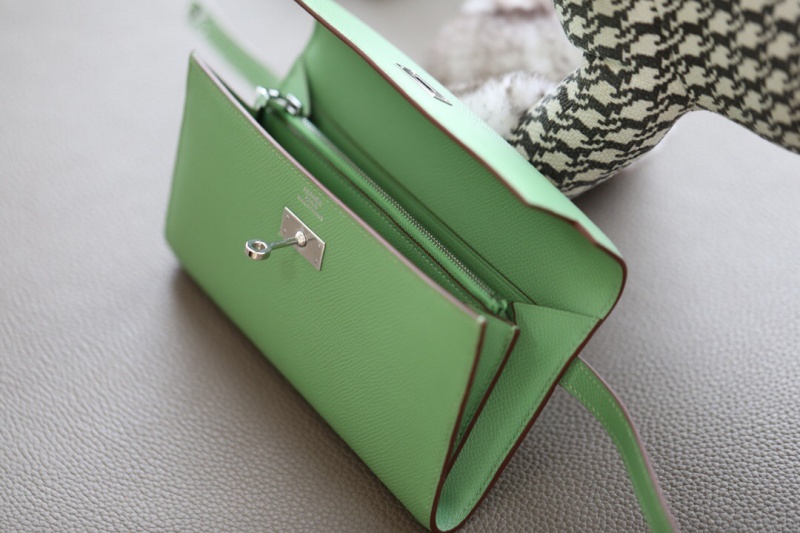 Hermes錢包 愛馬仕Kelly錢包 純手工頂級Epsom皮 黑色