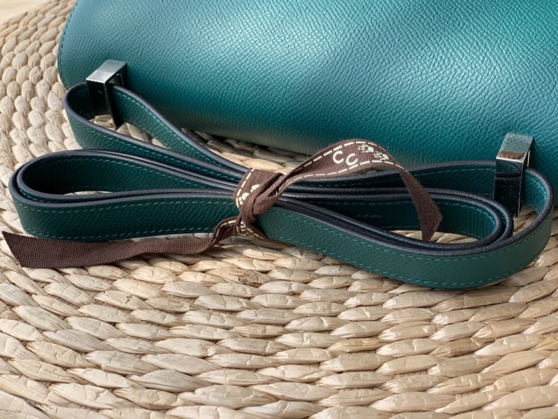 Hermes constance系列 愛馬仕康康包 純手工定制Epsom小牛皮 孔雀綠