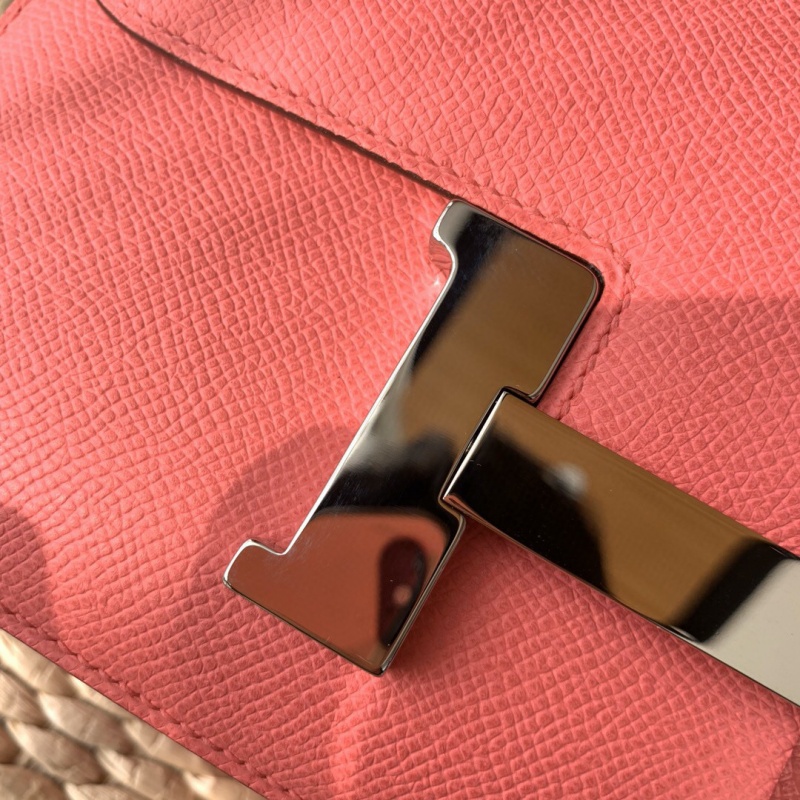 Hermes constance系列 愛馬仕康康包 純手工定制Epsom小牛皮 唇膏粉