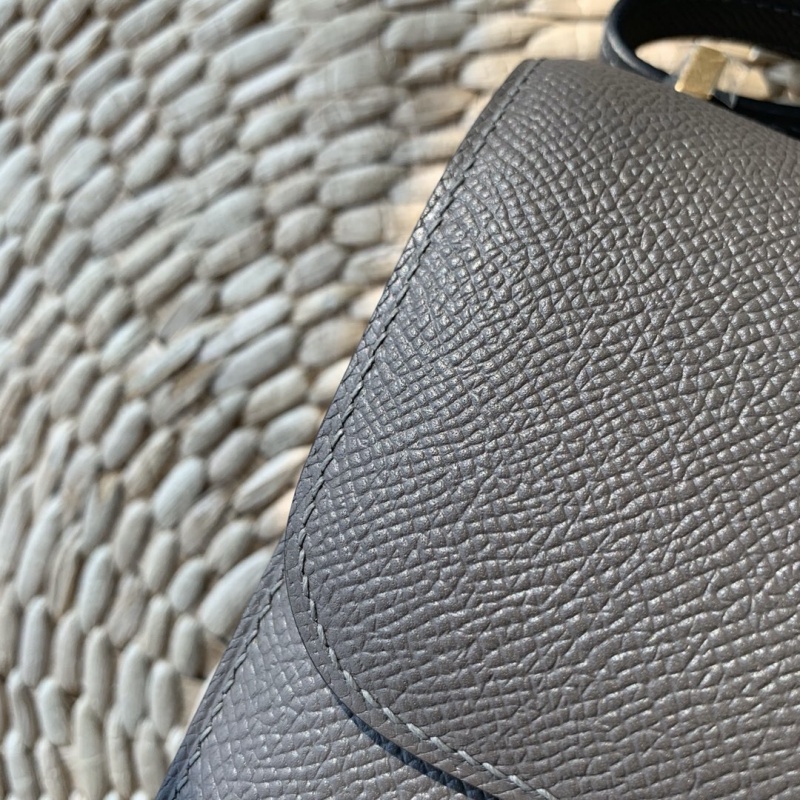 Hermes constance系列 愛馬仕康康包 純手工定制Epsom小牛皮 錫器灰