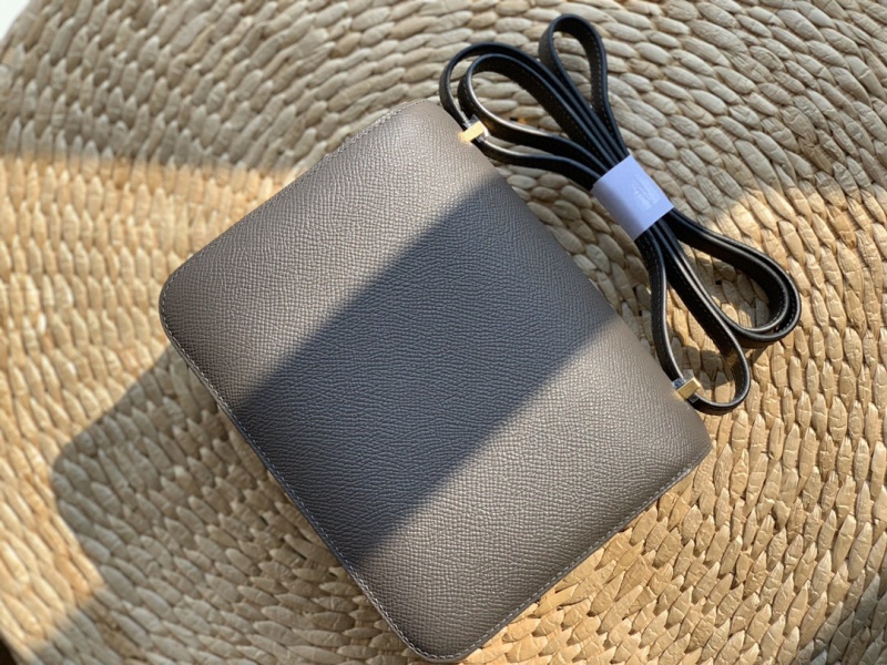 Hermes constance系列 愛馬仕康康包 純手工定制Epsom小牛皮 錫器灰