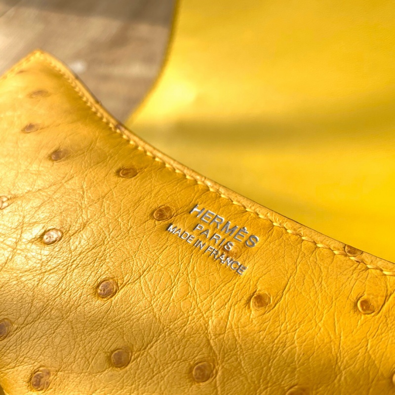 Hermes constance系列 愛馬仕康康包 純手工定制鴕鳥皮 太陽黃