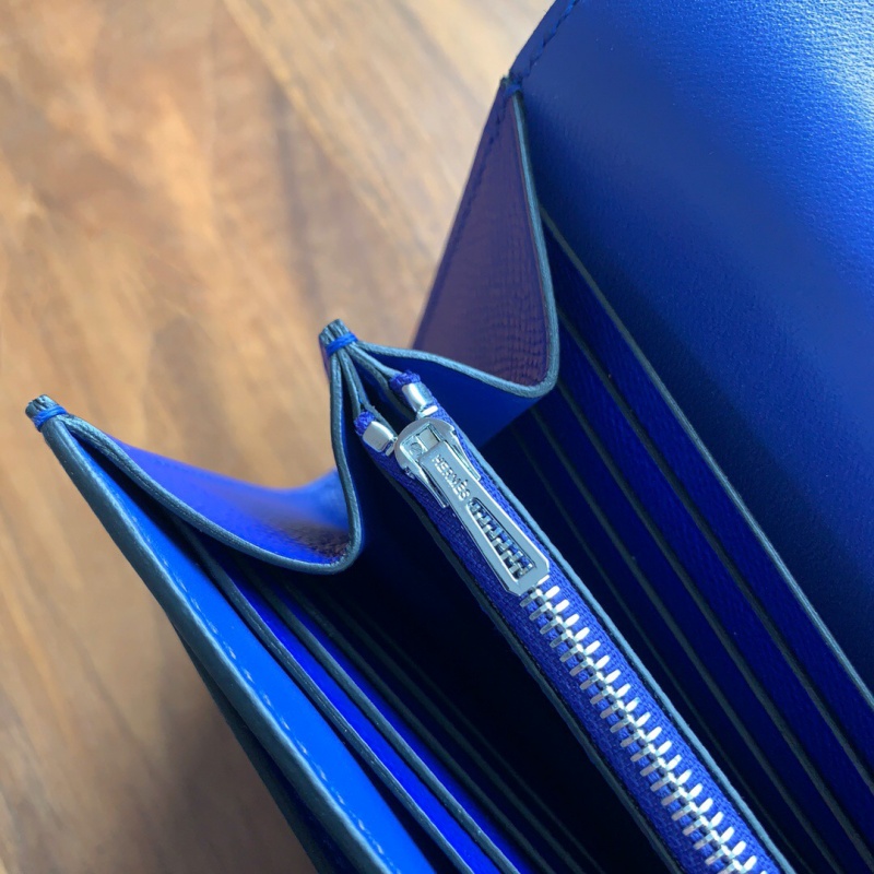 Hermes錢包 愛(ài)馬仕Constance大康錢包 純手工頂級(jí)Epsom皮 電光藍(lán)