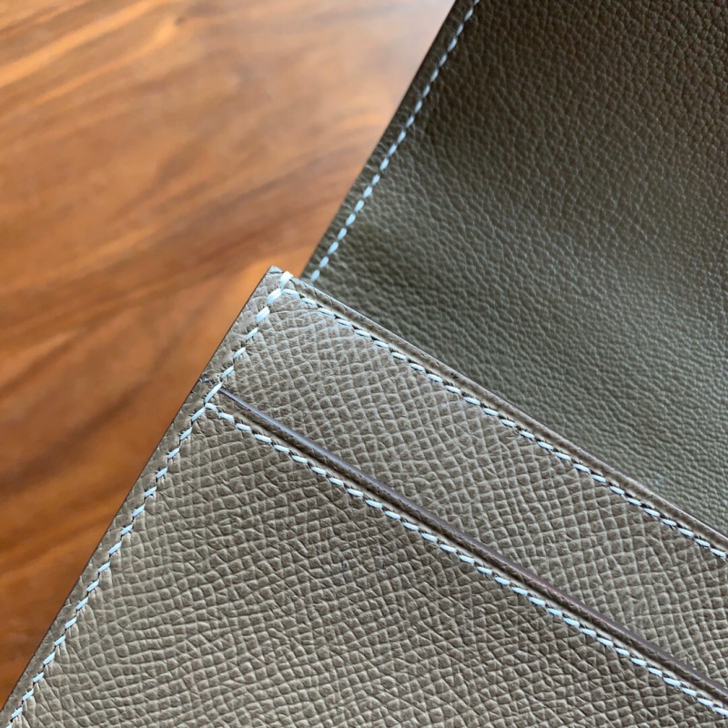 Hermes錢包 愛馬仕Constance大康錢包 純手工頂級Epsom皮 大象灰