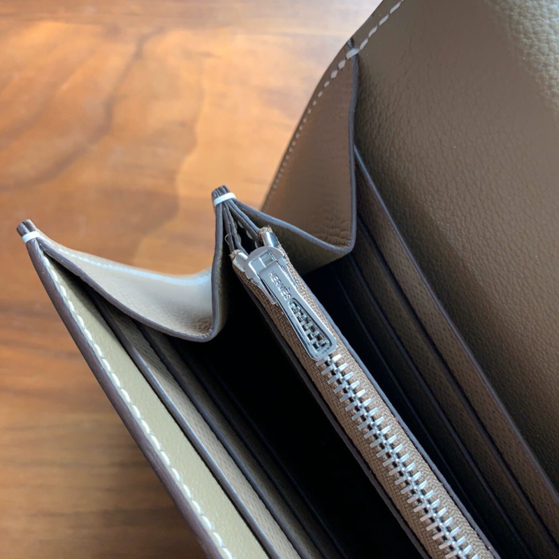 Hermes錢包 愛馬仕Constance大康錢包 純手工頂級Epsom皮 大象灰