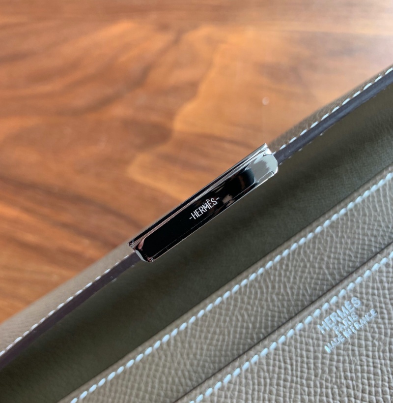 Hermes錢包 愛馬仕Constance大康錢包 純手工頂級Epsom皮 大象灰
