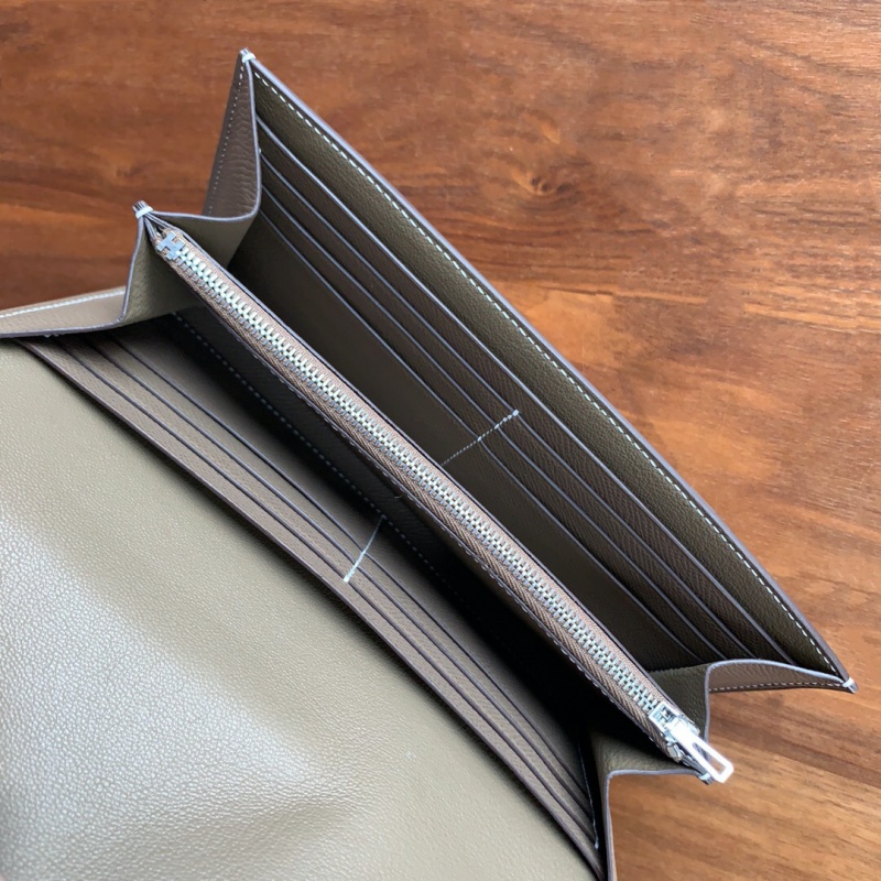 Hermes錢包 愛馬仕Constance大康錢包 純手工頂級Epsom皮 大象灰