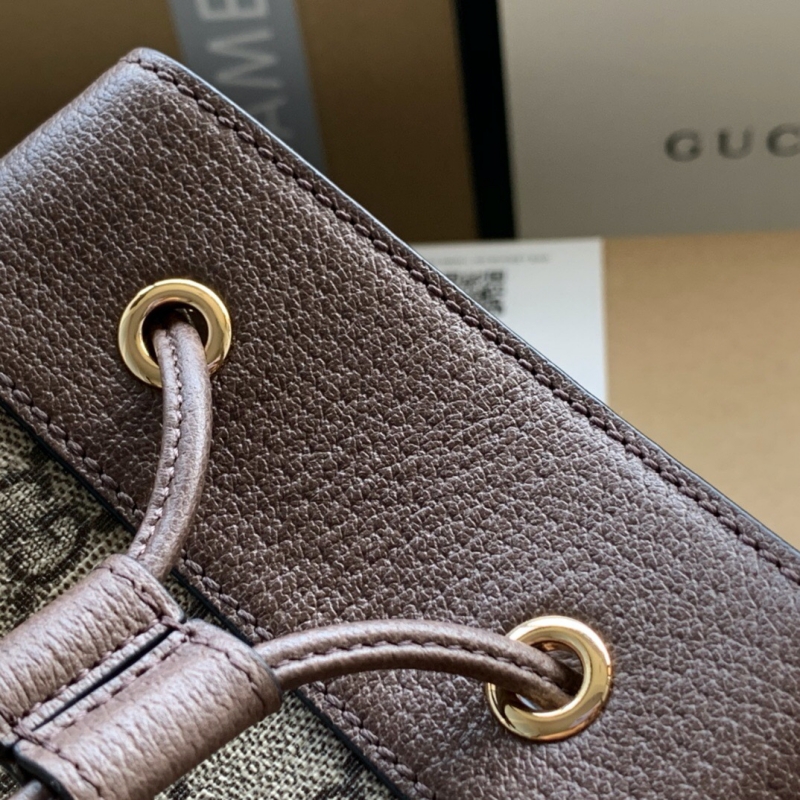 550621 Gucci古馳 Ophidia系列小號GG水桶包 Gucci手提單肩包 啡色