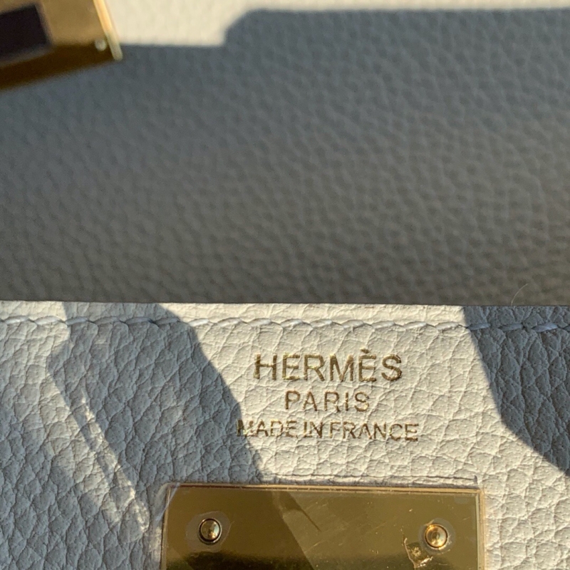 愛馬仕Hermes Kelly系列凱莉包25 togo小牛皮 純手工定制版 奶昔白