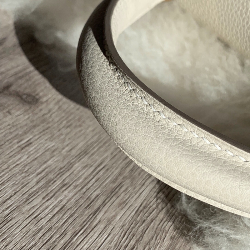 愛馬仕Hermes Kelly系列凱莉包25 togo小牛皮 純手工定制版 奶昔白