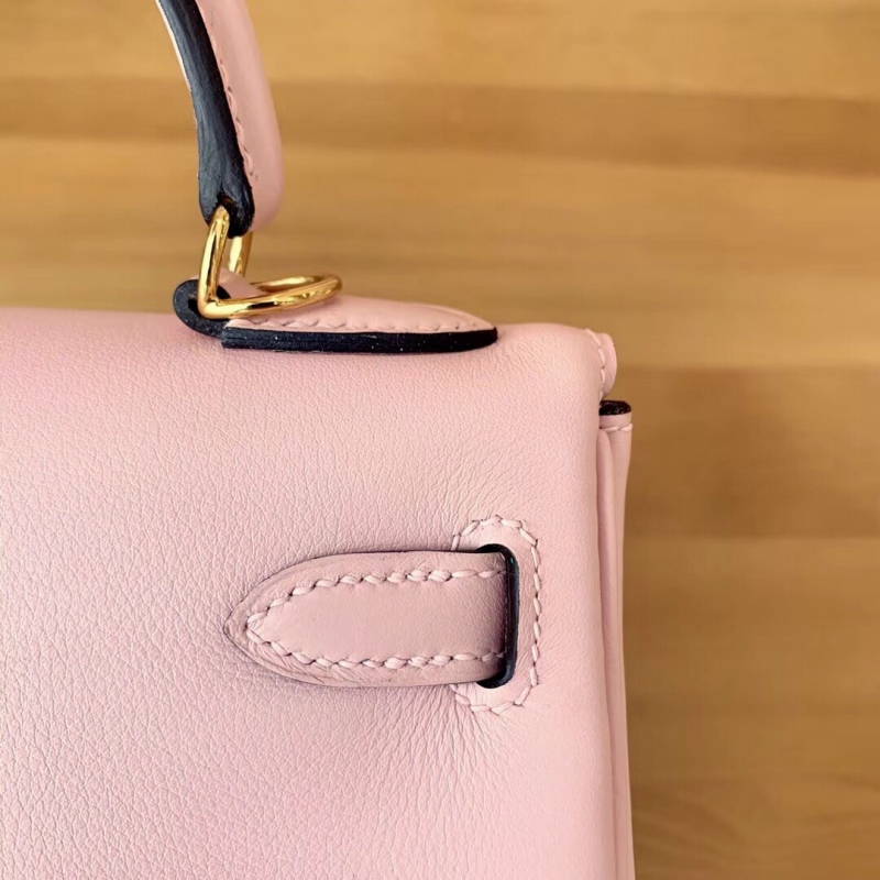 愛馬仕Hermes Kelly系列凱莉包25 togo小牛皮 純手工定制版 海鷗灰