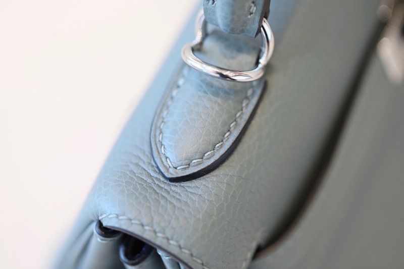 愛馬仕Hermes Kelly系列凱莉包25 Togo小牛皮 純手工定制版 杏仁綠