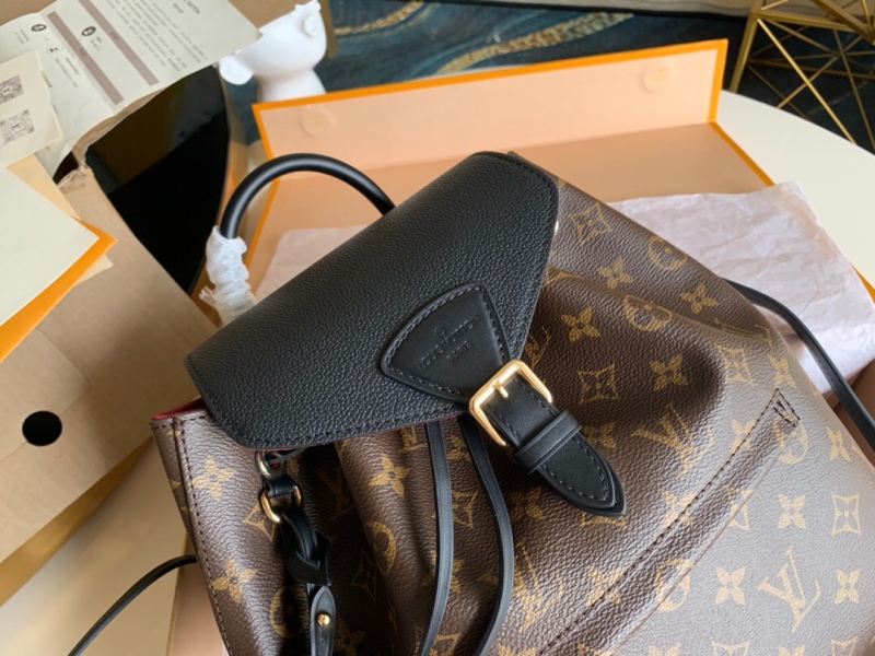M45515 LV Montsouris 雙肩包 Monogram Empreinte 壓紋皮革背包