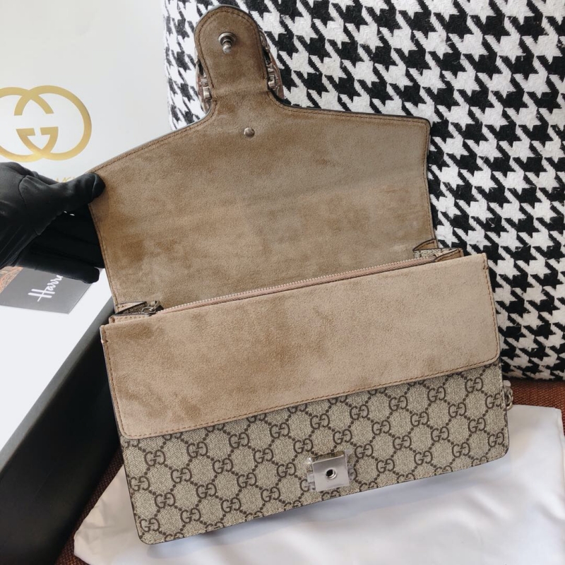 400249 Gucci Dionysus系列小號GG肩背包 Gucci酒神包 駝色