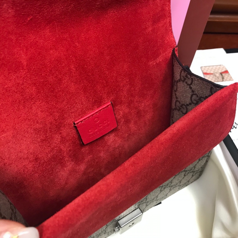 421970 Gucci Dionysus系列高級人造帆布肩背包 Gucci酒神包 紅色